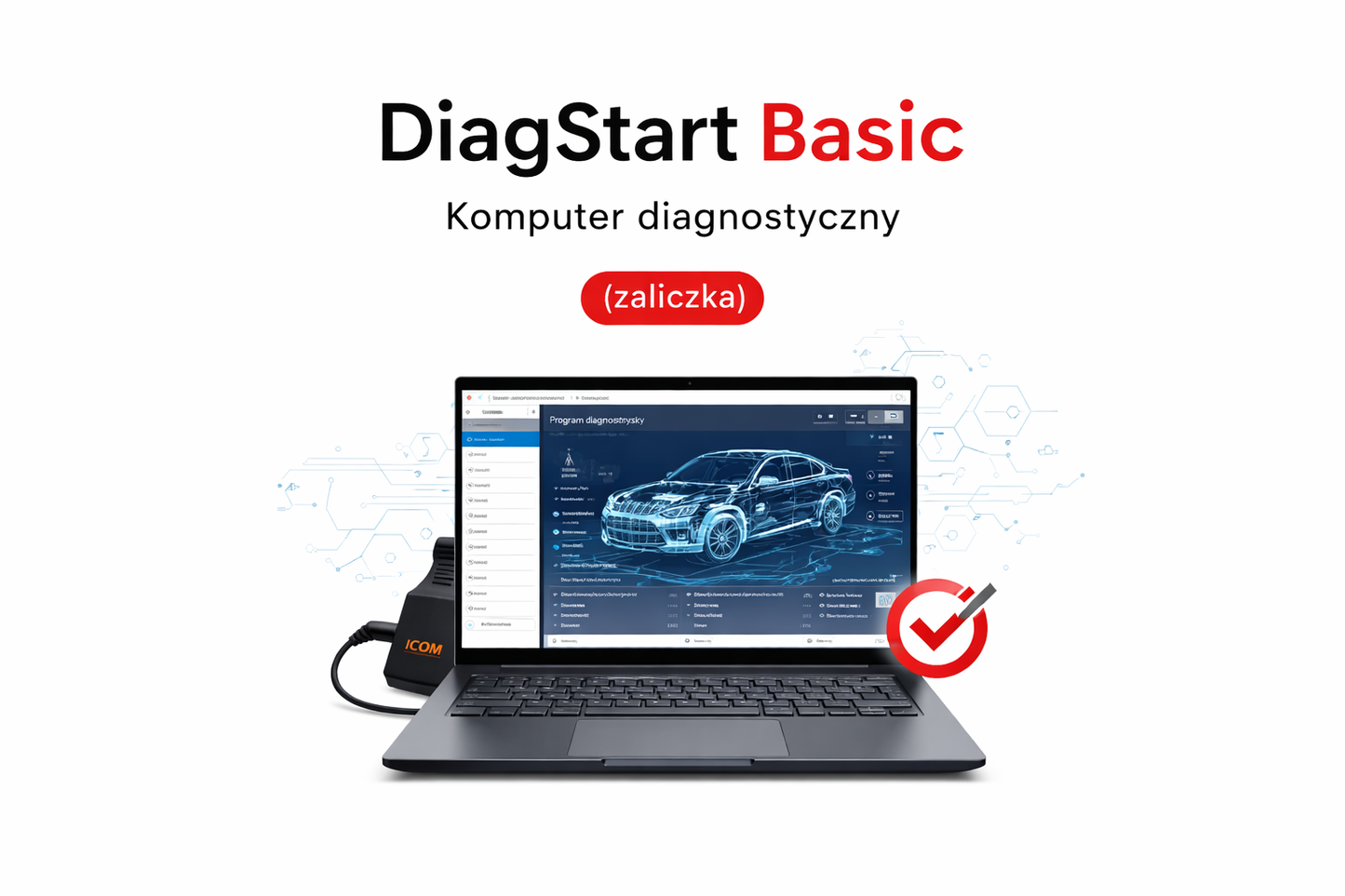 DiagStart Basic - komputer diagnostyczny gotowy do pracy