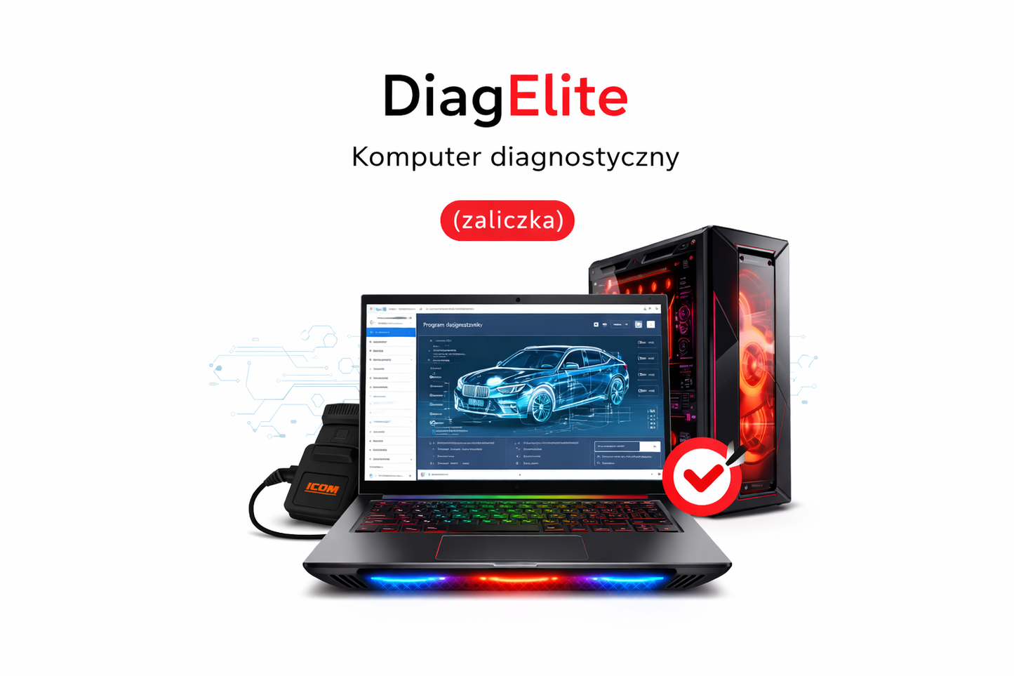 DiagElite - komputer diagnostyczny gotowy do pracy